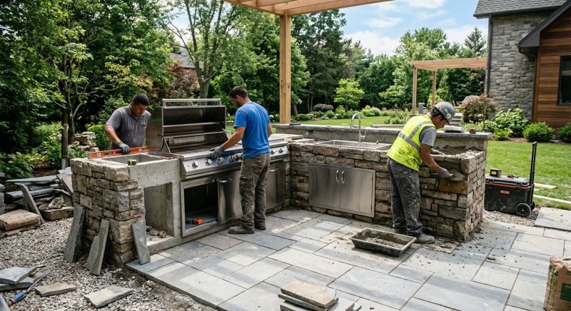 Outdoor Kitchen Renovation in Katy, TX